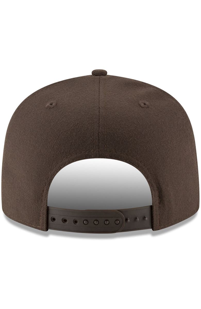 New Era Men's New Era Brown Cleveland Browns Basic 9FIFTY Adjustable Snapback Hat, Alternate, color,