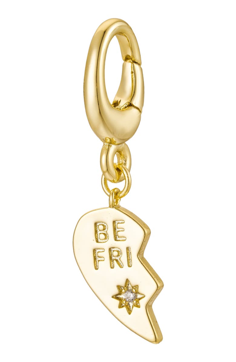 Untamed Petals Best Friends Charm, Main, color, Gold