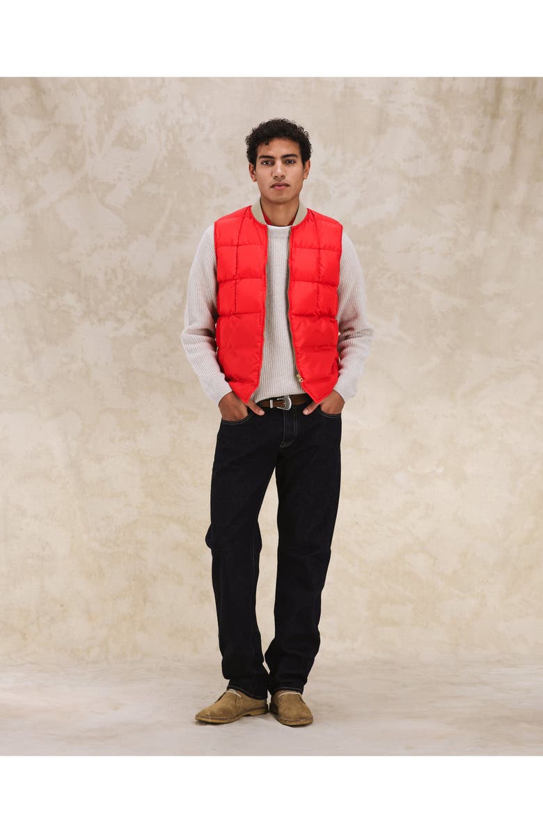 Fortela Woven Sleeveless Vest, Alternate, color, Red