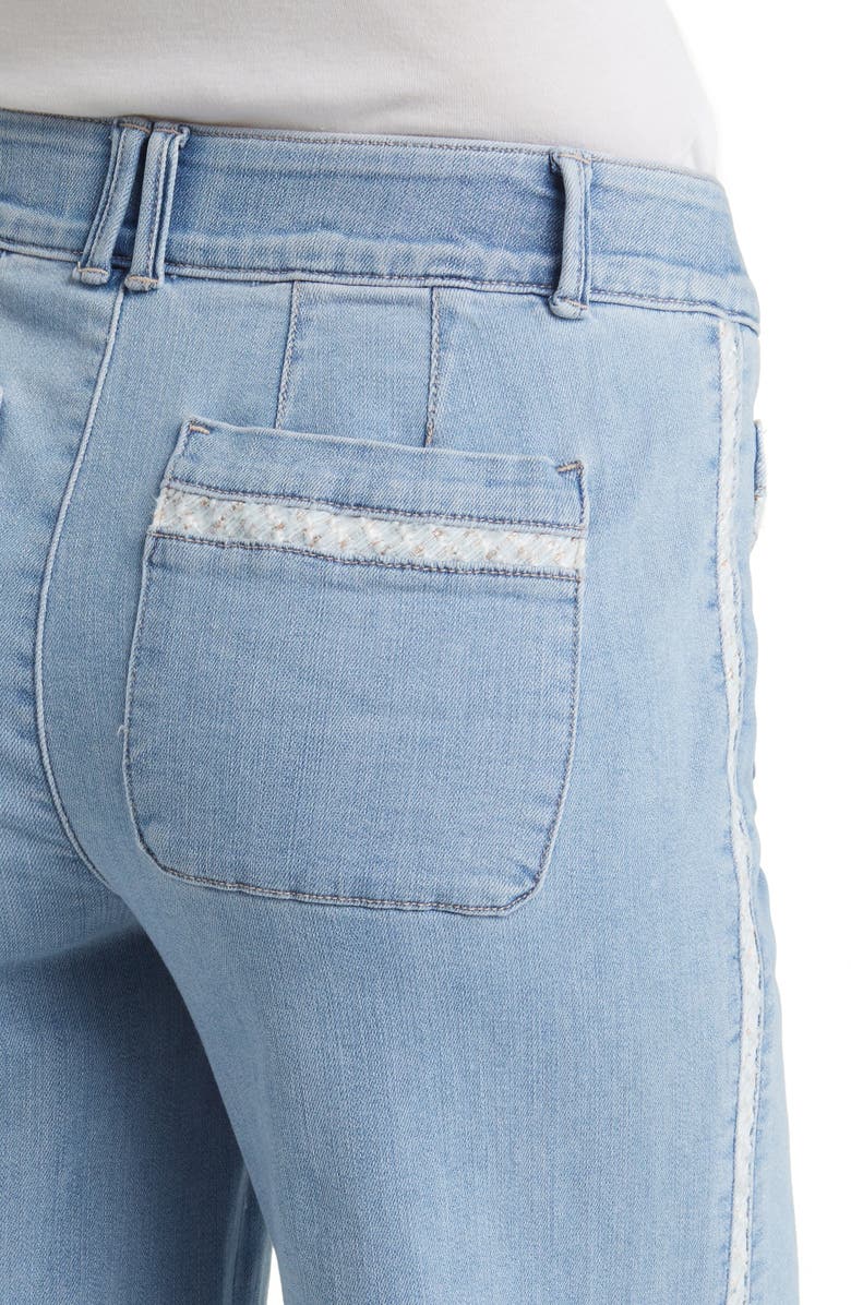 Wit & Wisdom 'Ab'Solution High Waist Wide Leg Ankle Jeans, Alternate, color, 