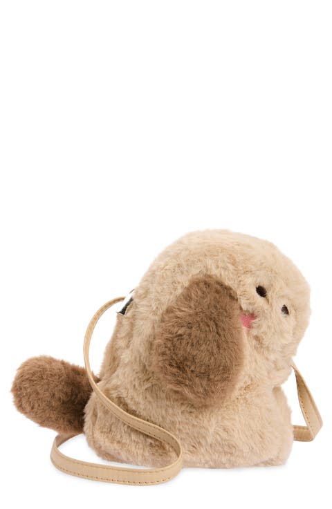 Kids' Puppy Faux Fur Crossbody Bag