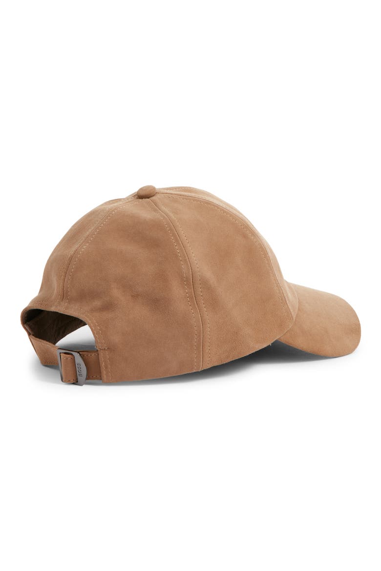 Zed Suede Baseball Cap, Alternate, color, BEIGE