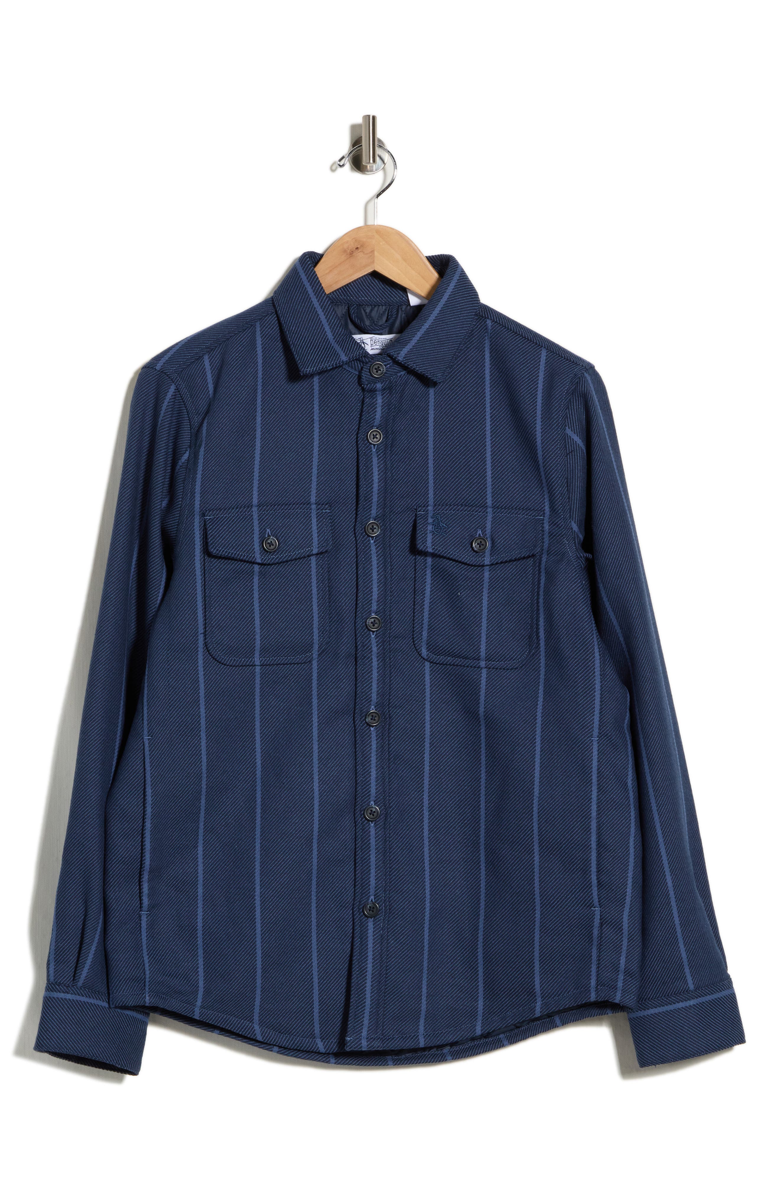 Striped Shirt Jacket