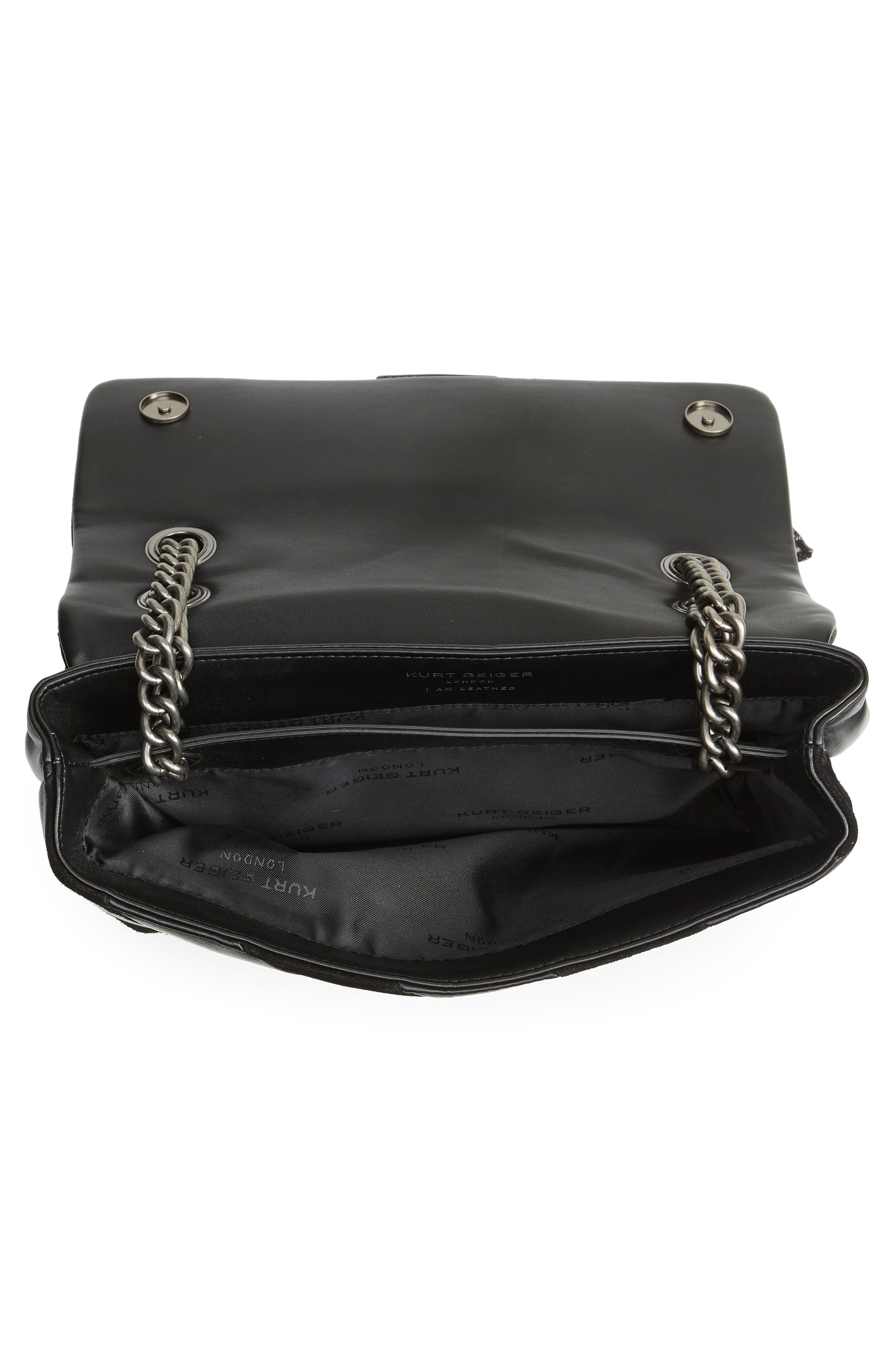Kurt Geiger London Large Soho Leather & Suede Shoulder Bag, Alternate, color, 