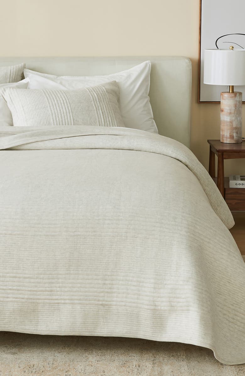 Woven & Weft Channel Stitch 3-Piece Jersey Quilt Set, Alternate, color, 