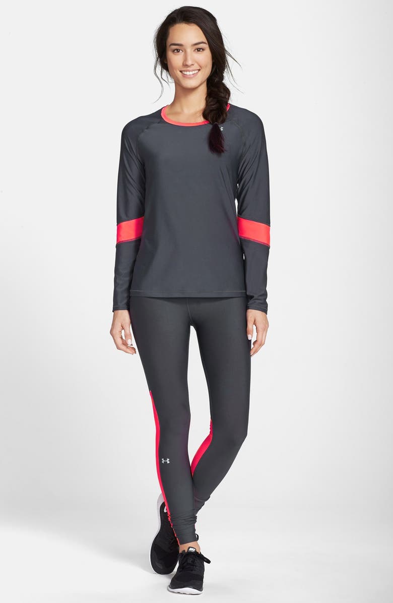 Under Armour 'Alpha' HeatGear<sup>®</sup> Long Sleeve Top, Alternate, color,