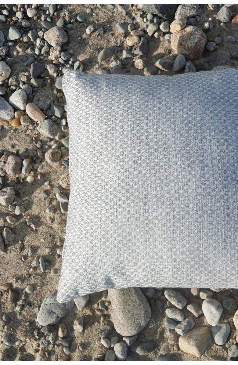 Anaya Coastal Breeze Indoor Outdoor Pillow, Alternate, color, Grey