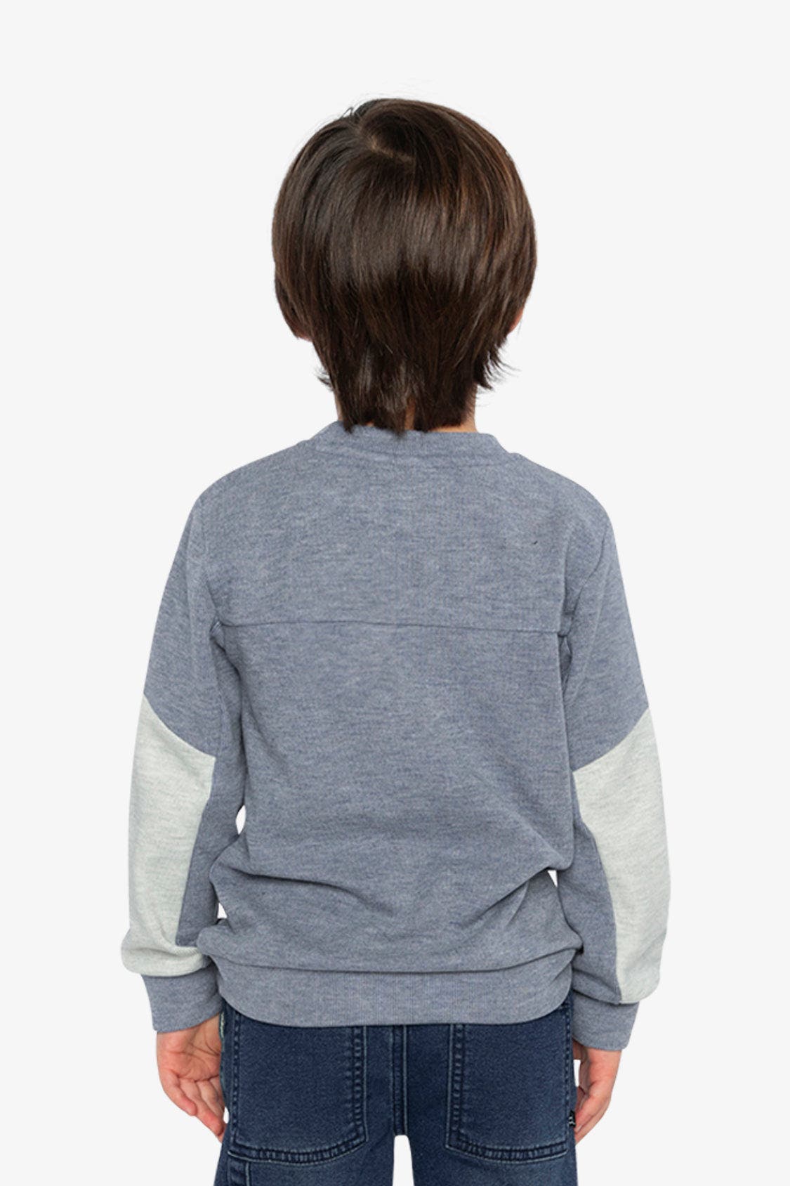Deux par Deux Colorblock Sporty Brushed Jersey Top with Chest Pocket ...