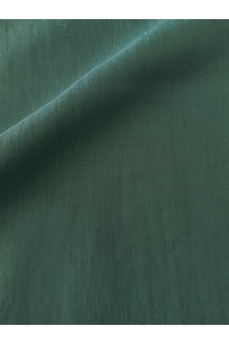 So Soft Linen Euro Pillow with Down Insert, Alternate, color, Emerald Green