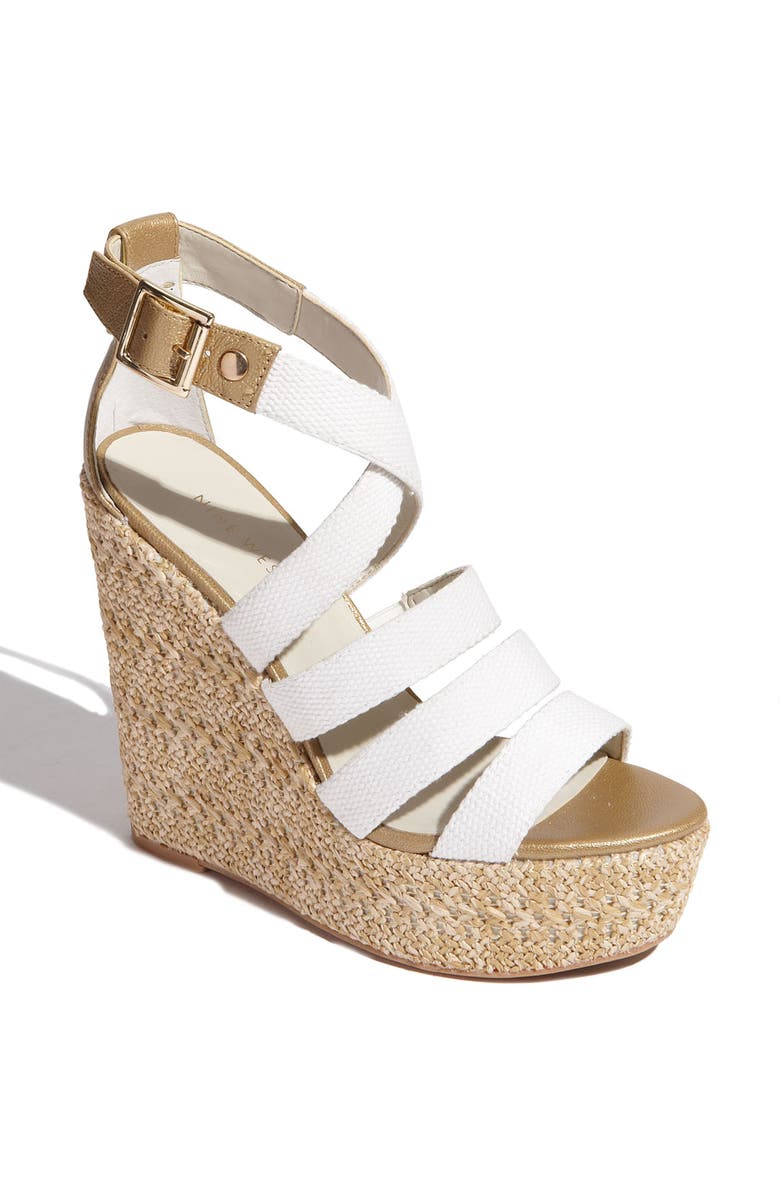 Nine West 'Braxton' Wedge Sandal, Main, color,