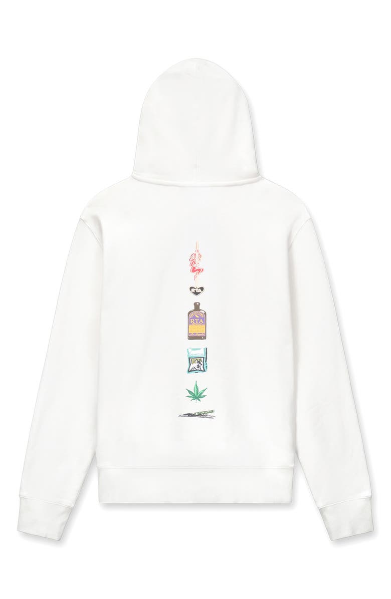 RtA Dion Graphic Hoodie, Alternate, color, White Contraband