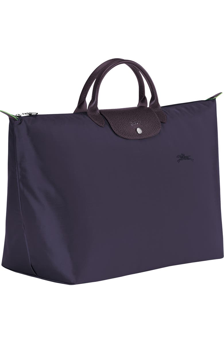 Longchamp Large Le Pliage Recycled Travel Bag, Alternate, color, Bilberry
