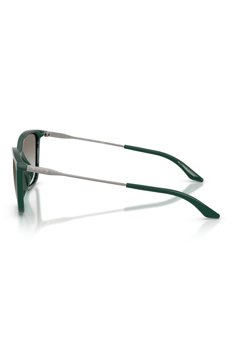 55mm Square Sunglasses, Alternate, color, DARK GREEN / GREY GRADIENT