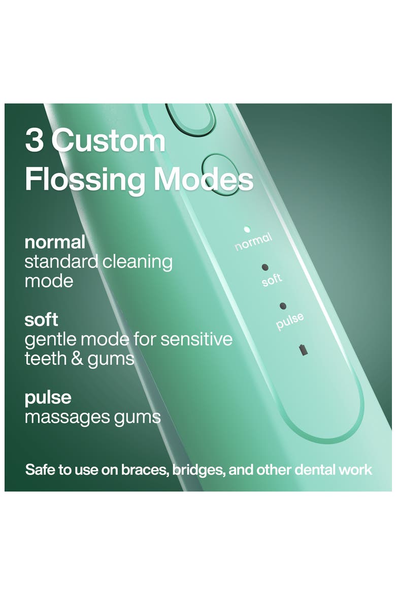 Icon Electric Rechargeable Water Flosser, Alternate, color, MINT