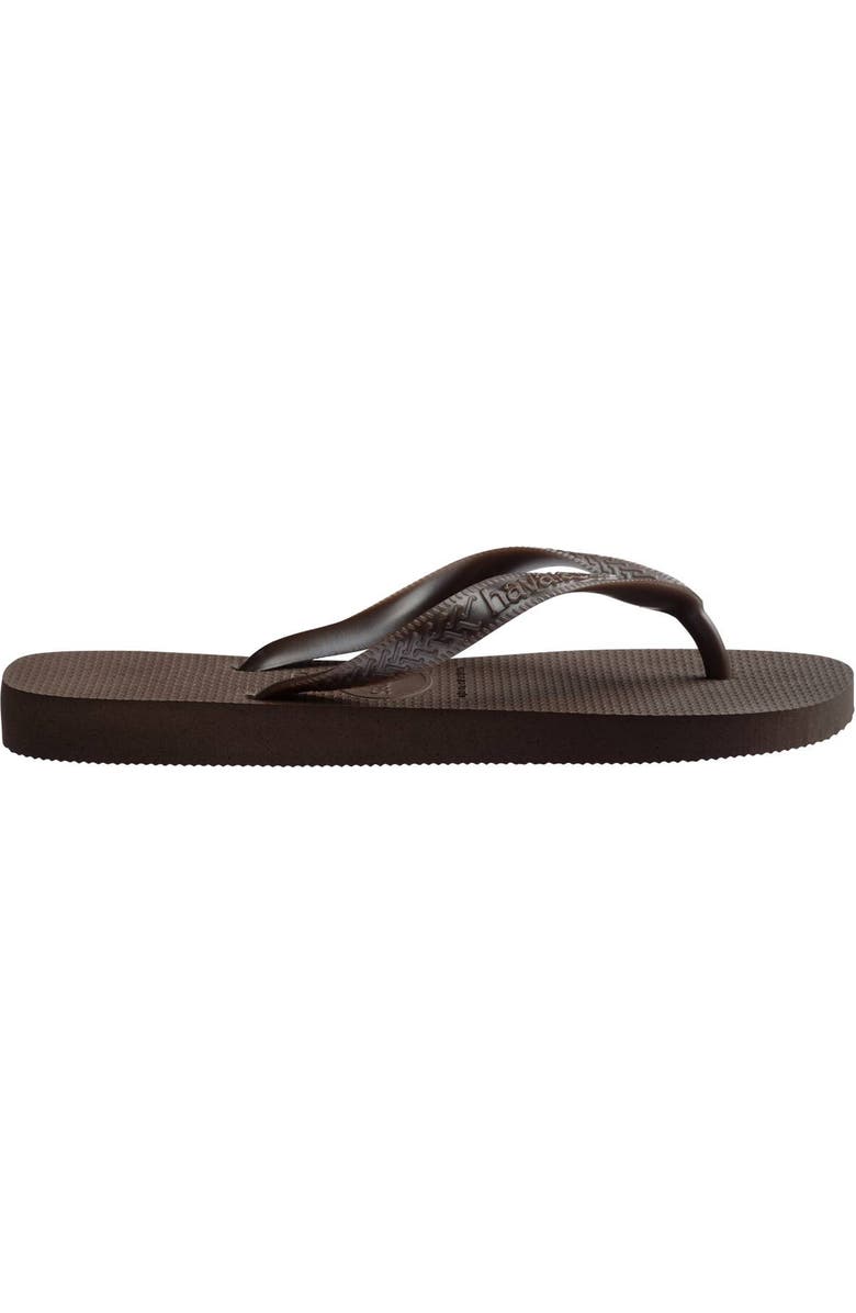 Havaianas Top Tiras Flip Flop, Alternate, color, Dark Brown