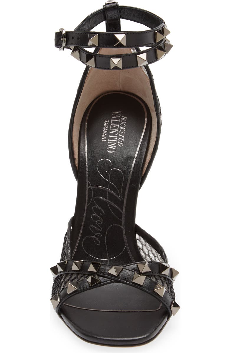 Valentino Garavani Alcove Fishnet Sandal, Alternate, color,