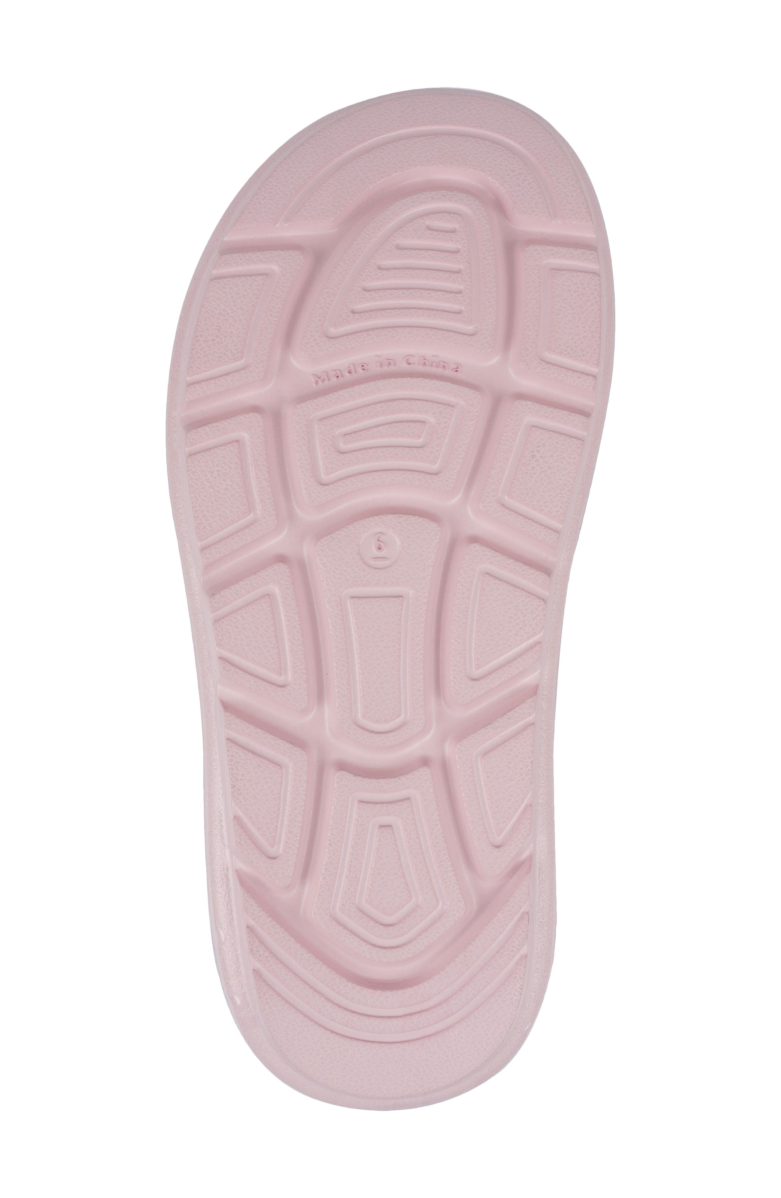 Ashey Faux Fur Platform Slide Sandal, Alternate, color, PINK