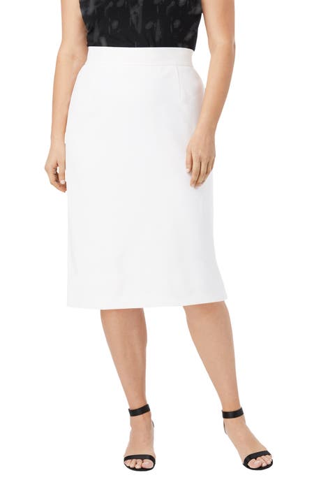 Tummy Control Bi-Stretch Pencil Skirt