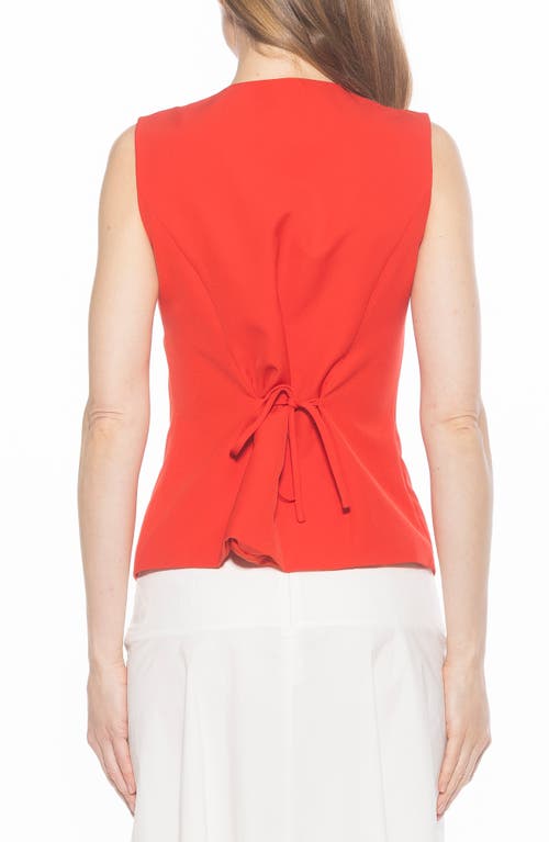Alexia Admor Kinsley Vest Top In Red