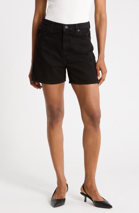The Easy High Waist Denim Shorts