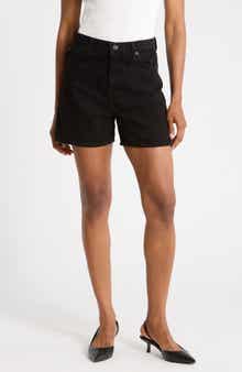 The Easy High Waist Denim Shorts