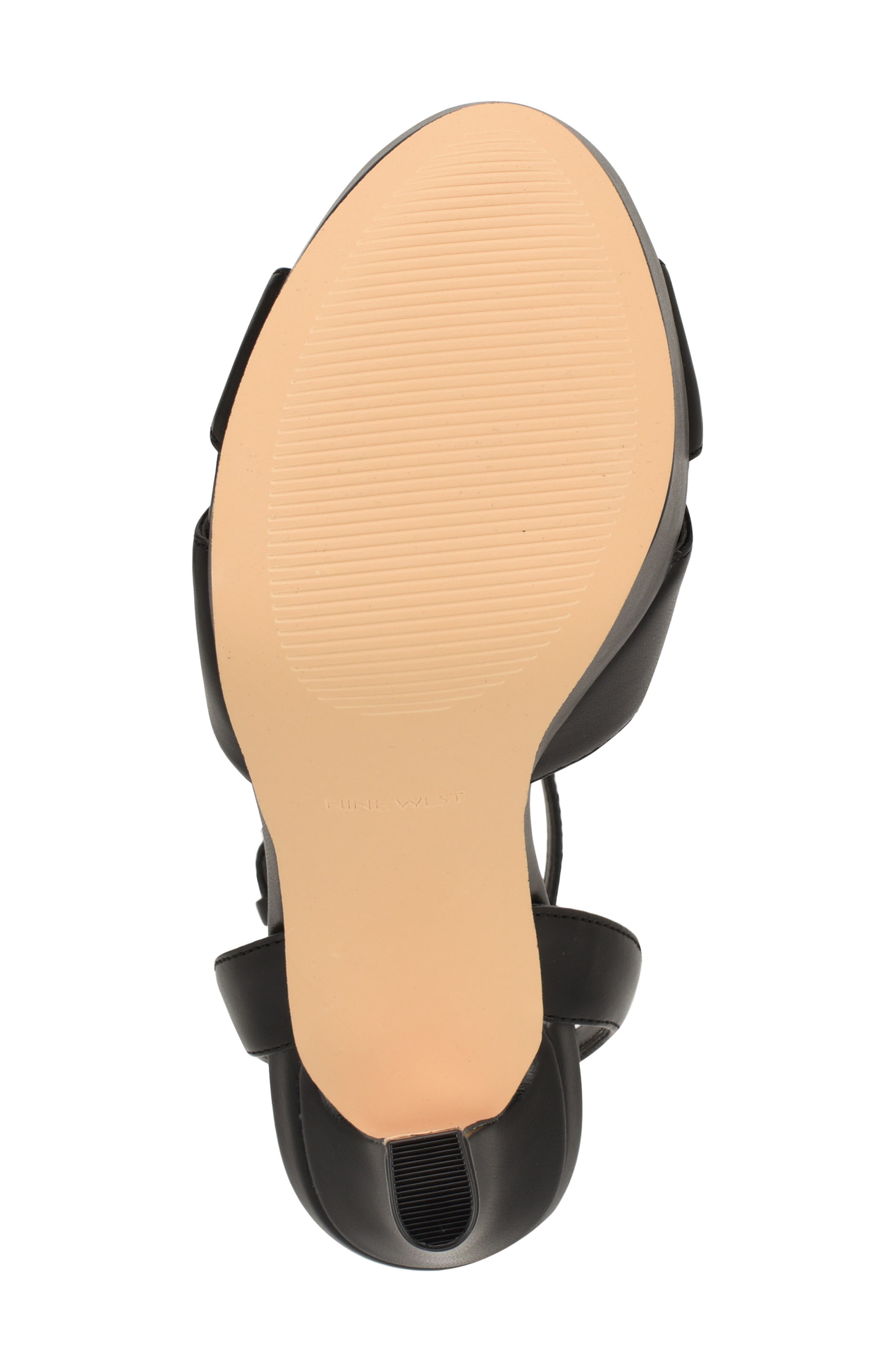 Nine West Wilda Ankle Strap Platform Sandal, Alternate, color, Black