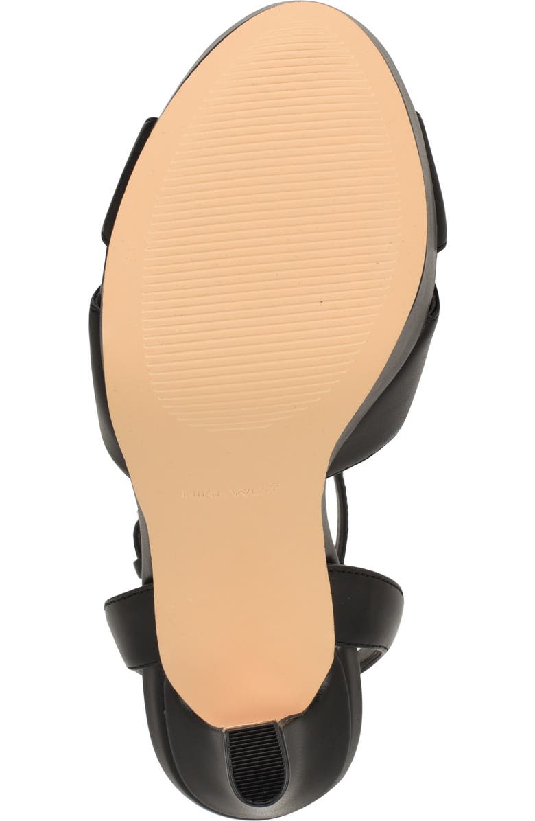 Nine West Wilda Ankle Strap Platform Sandal, Alternate, color, Black