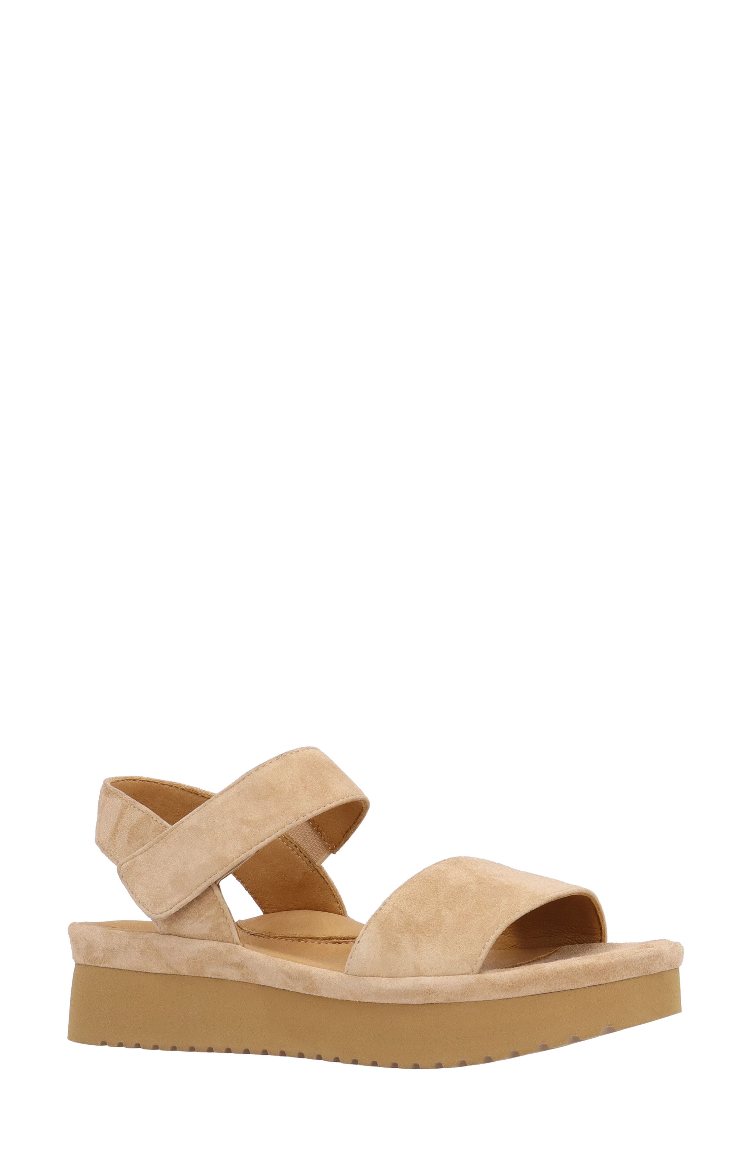 L'Amour des Pieds Abrilla Ankle Strap Sandal, Main, color, Beige
