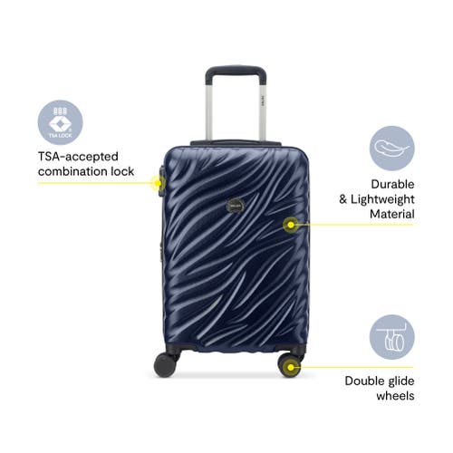 Delsey Paris Alexis Hardside 21-inch Carry-on Expandable Spinner Luggage In Navy
