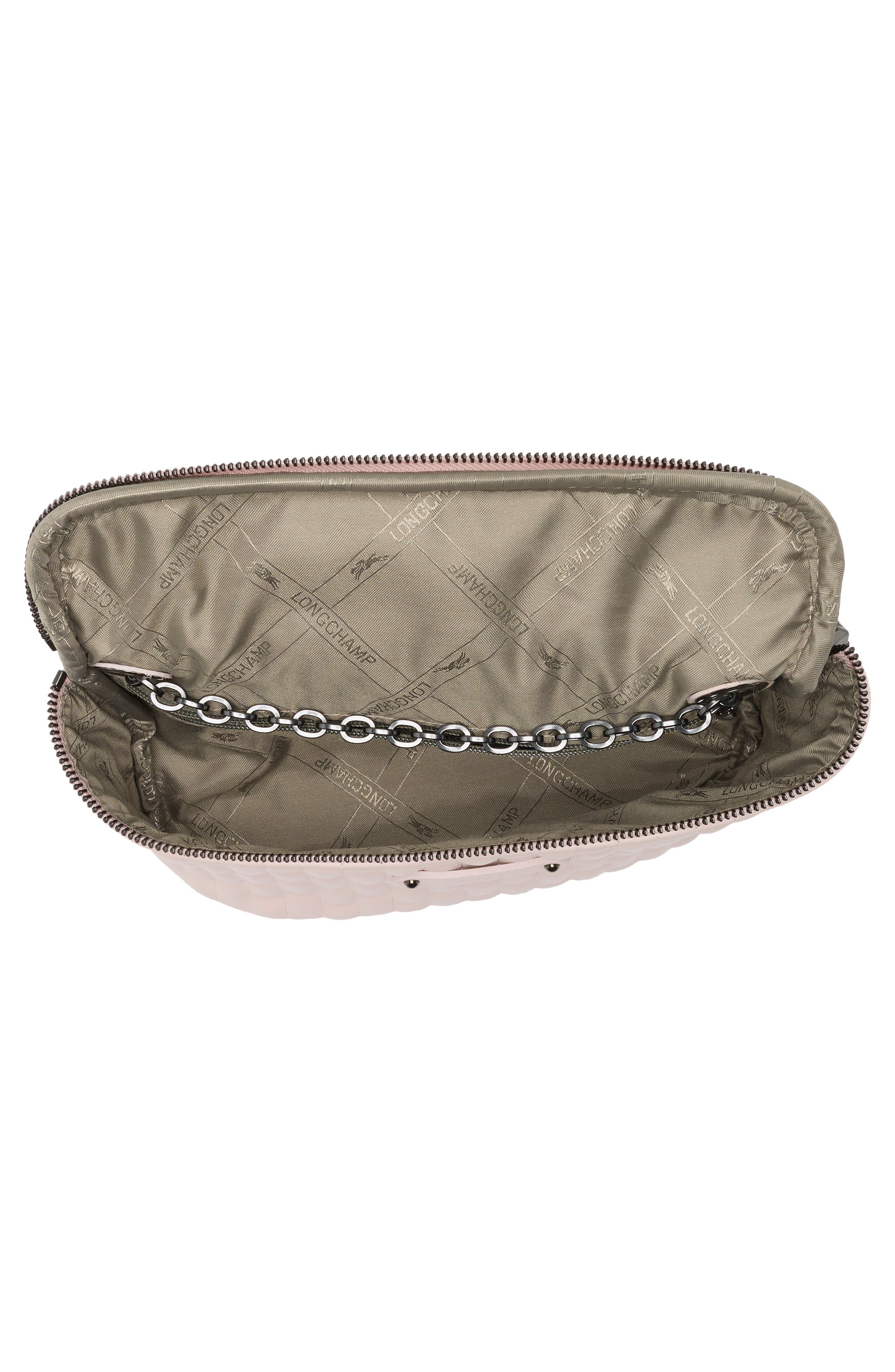 Longchamp Amazone Quilted Leather Belt Bag, Alternate, color, Pale Pink