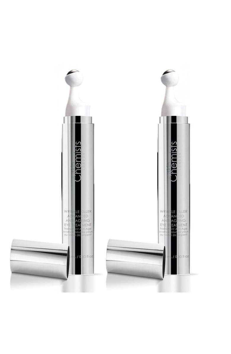 SKINCHEMISTS Wrinkle Killer 4% Syn-Ake Eye Serum 15ml x 2 Duo Pack, Main, color, White