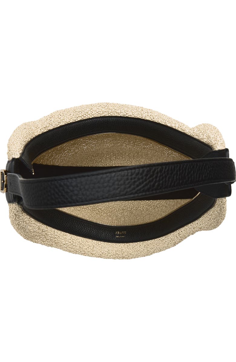 Khaite Augustina Hobo Bag, Alternate, color, 367 Black / Natural