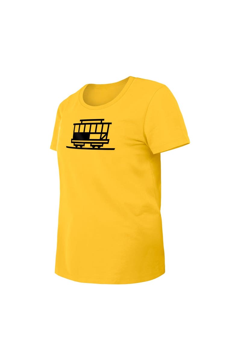 New Era Women's New Era Gold Golden State Warriors 2023/24 City Edition T-Shirt, Alternate, color, 