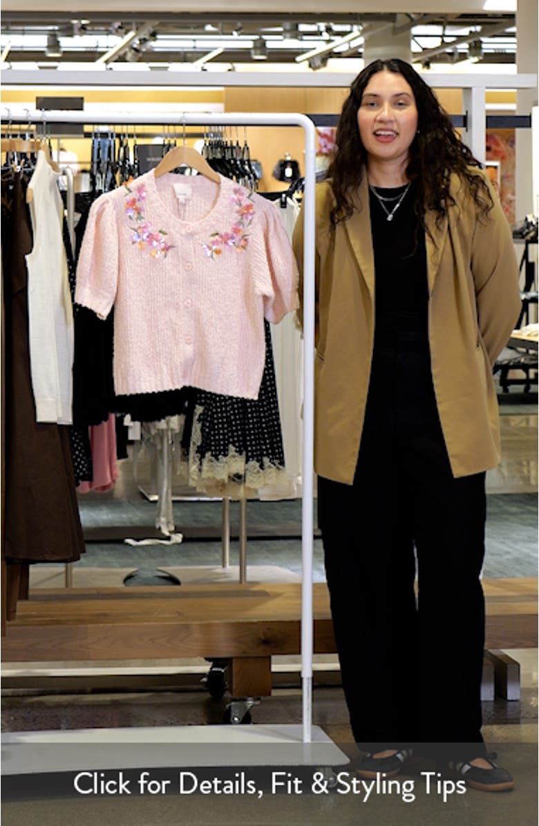 Millicent Floral Embellished Cardigan, sales video thumbnail