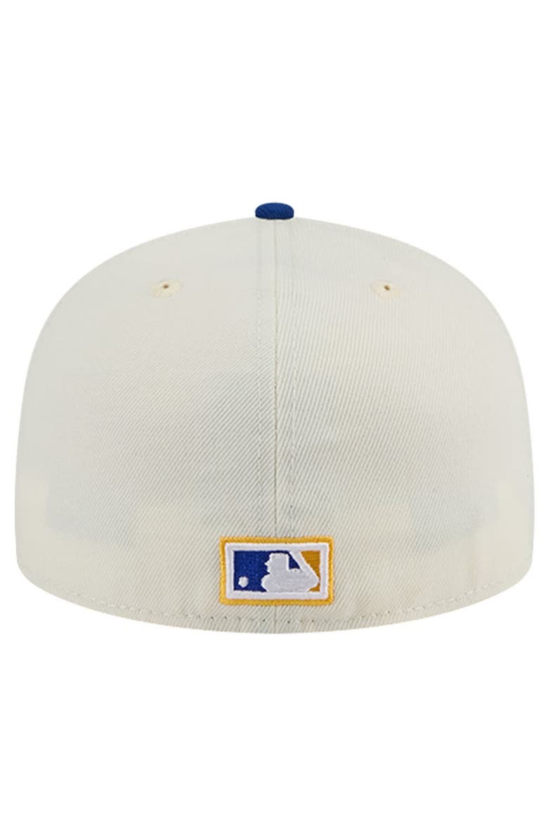 New Era Men's New Era Cream Seattle Mariners Cooperstown Collection Chrome 59FIFTY Fitted Hat, Alternate, color,