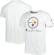 New Era Men's New Era White Pittsburgh Steelers Historic Champs T-Shirt