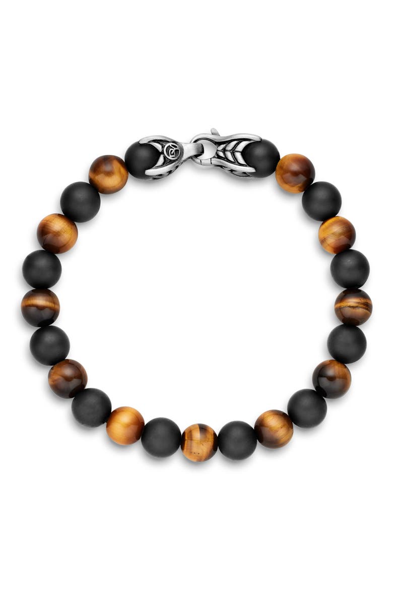Spiritual Beads Bracelet with Black Onyx and Tigers Eye, Alternate, color, TIGERS EYE