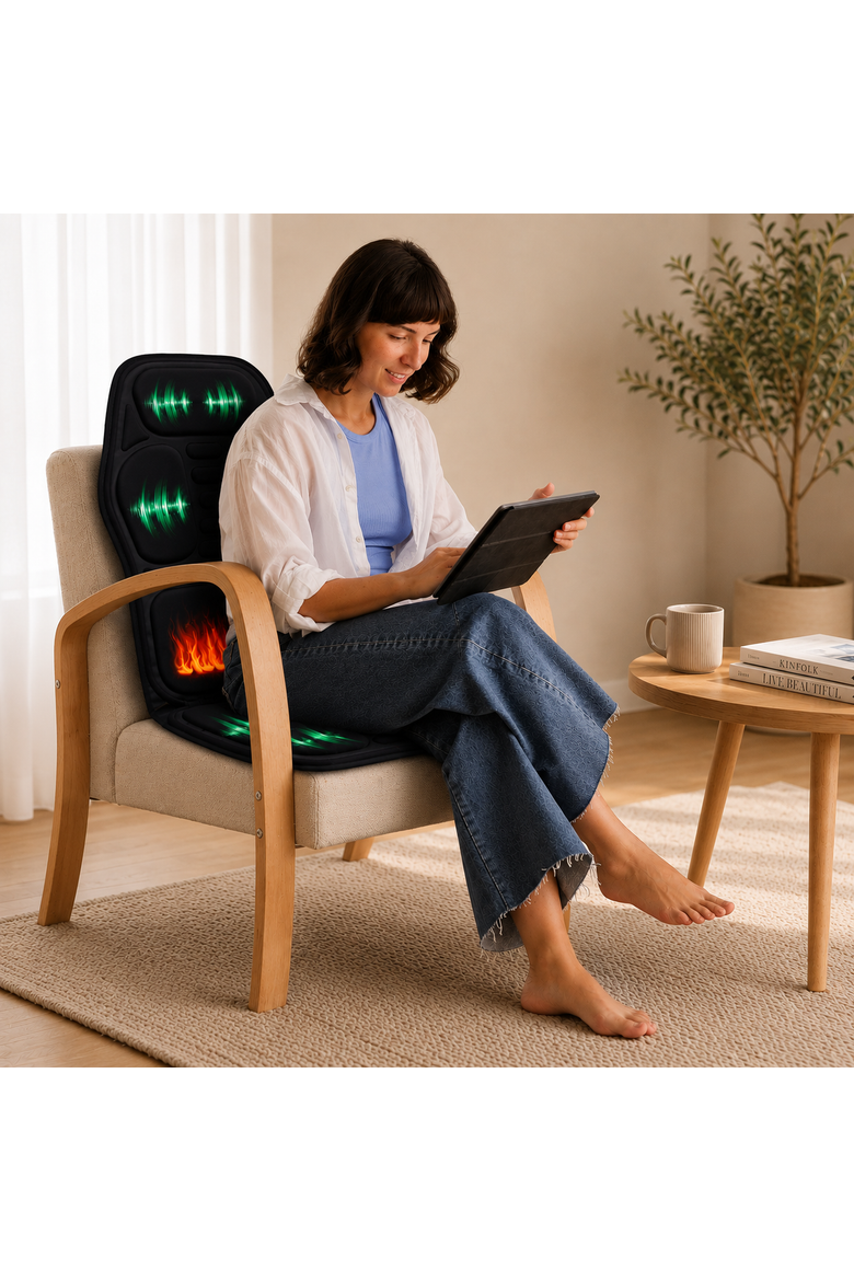 Heated Chair Mat, Rolling Massager & Massage Gun, Alternate, color, Black
