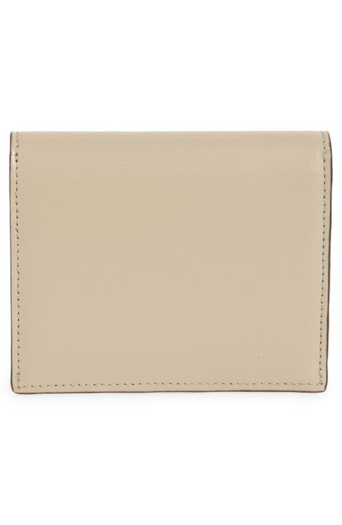 Totême Toteme T-lock Leather Card Holder In Fawn