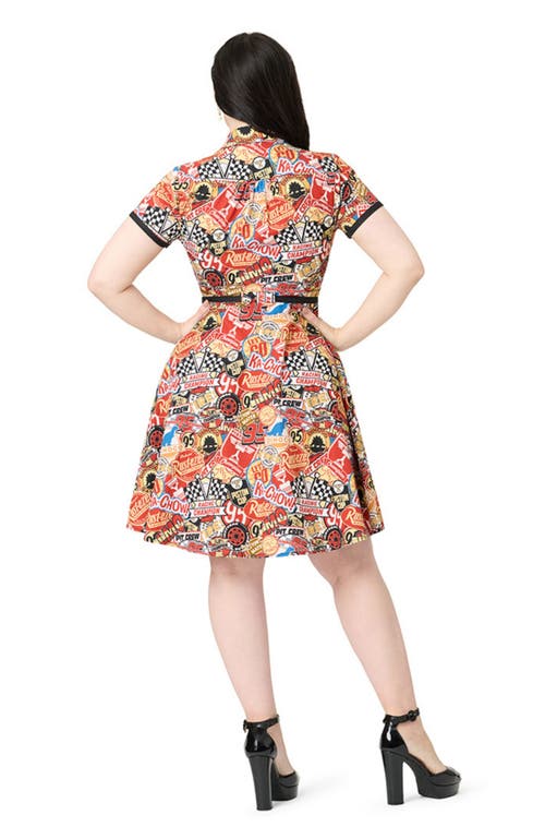 Smak Parlour 1960s Fit & Flare Dress In Multi