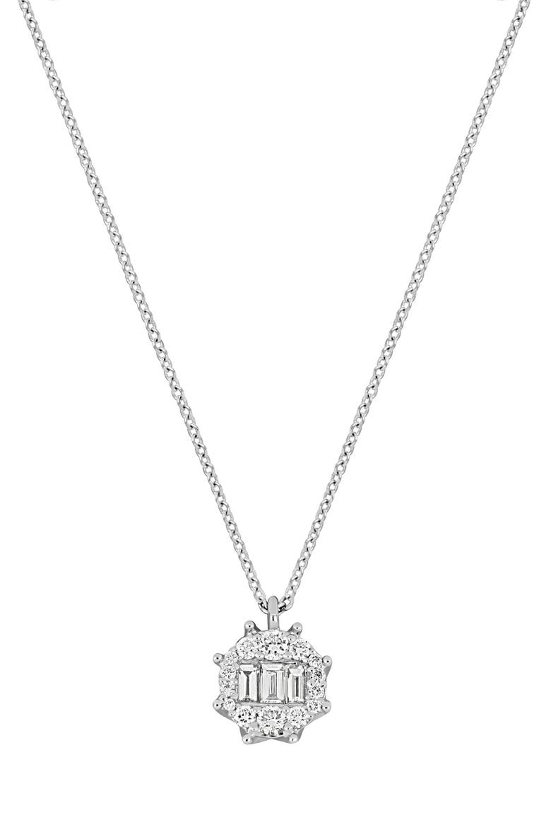 Mika Diamond Pendant Necklace, Main, color, 18K WHITE GOLD