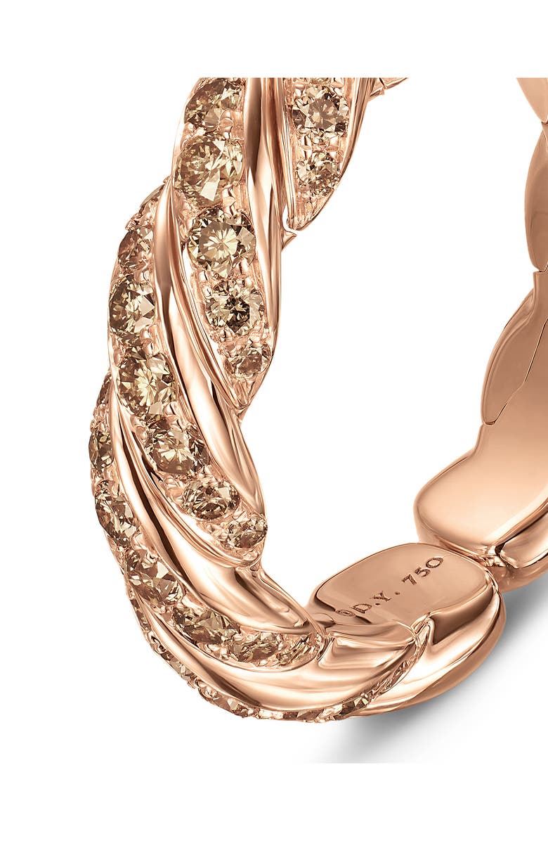 David Yurman Sculpted Cable Flex Band Ring, Alternate, color, Gold