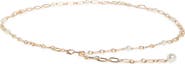 Kate Spade New York Faux Pearl Charm Chain Belt