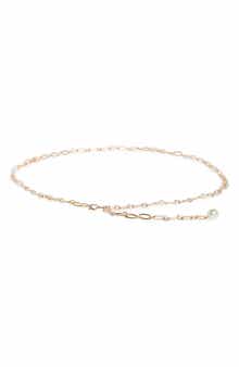 Kate Spade New York Faux Pearl Charm Chain Belt