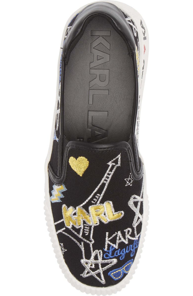KARL LAGERFELD PARIS Jazlyn Slip-On Sneaker, Alternate, color,
