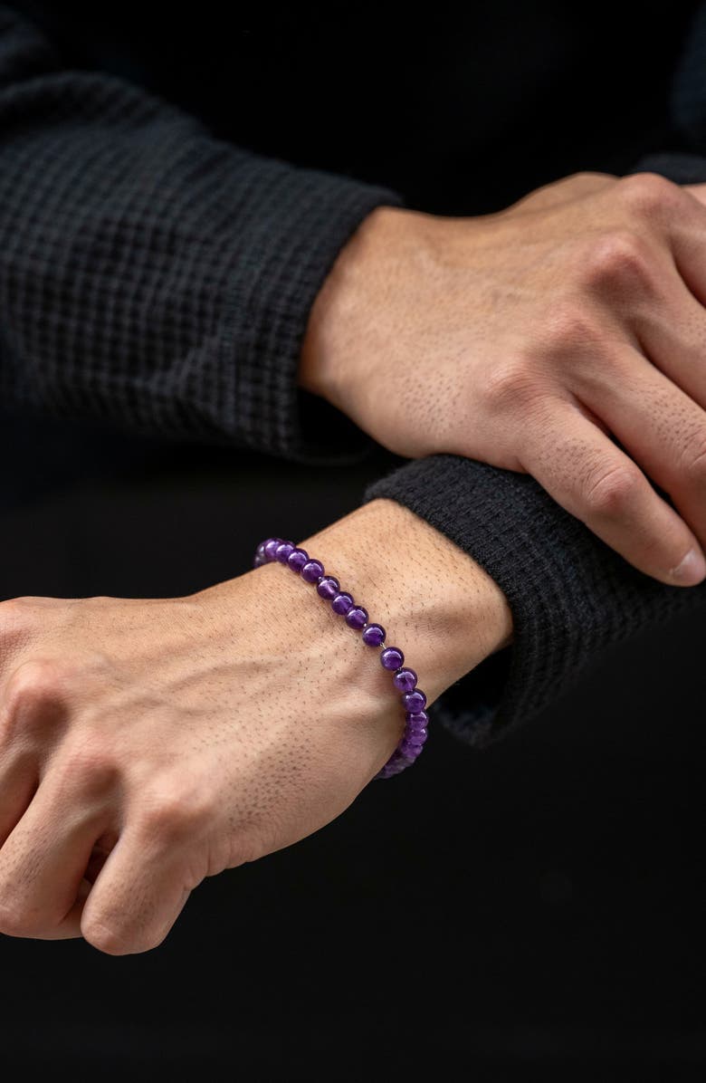 Vincero Amethyst Bead Bracelet, Alternate, color,