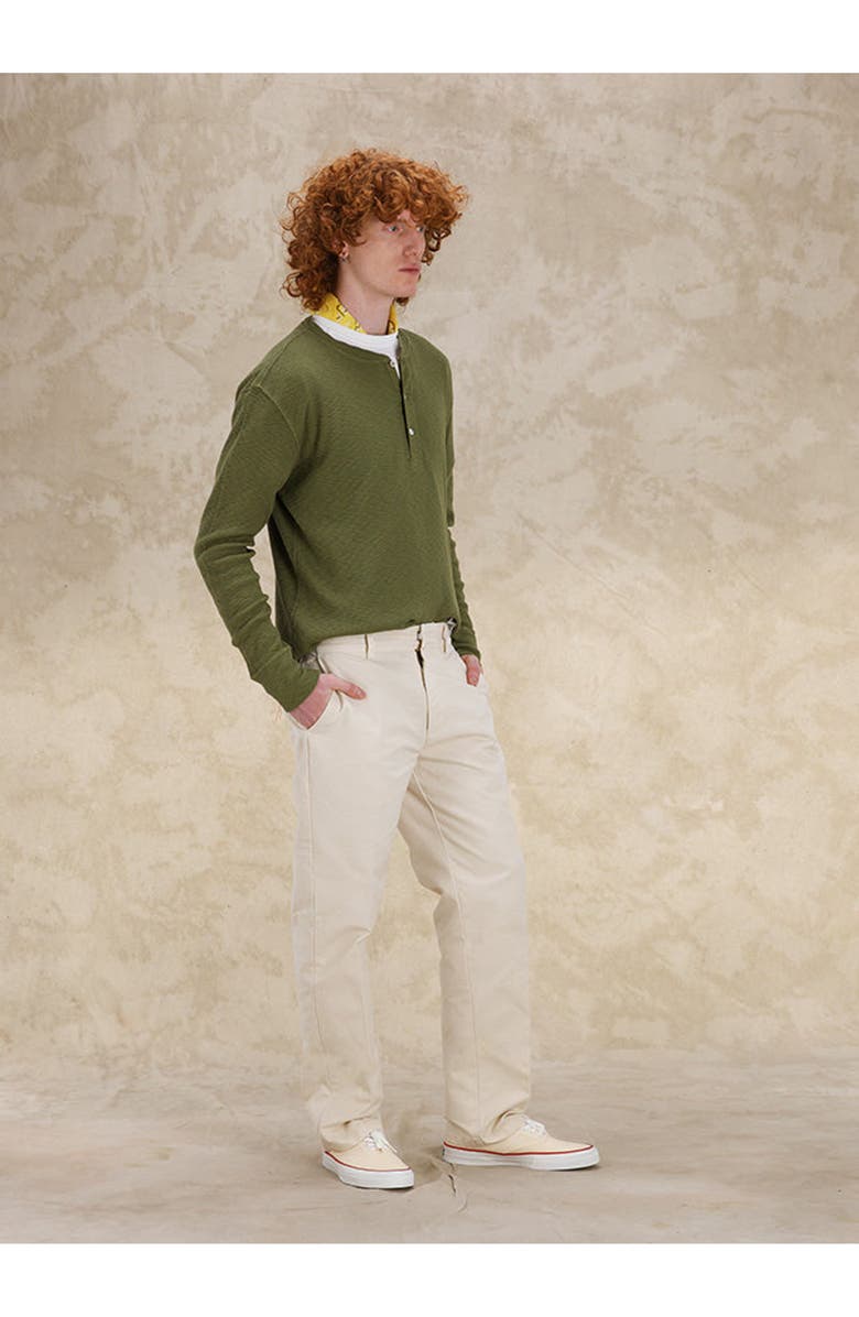 Fortela Mainet Cotton Chino Trousers, Alternate, color, Milk
