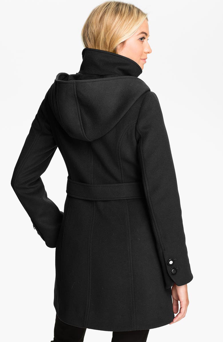 Soia & Kyo Hooded Wool Coat, Alternate, color,