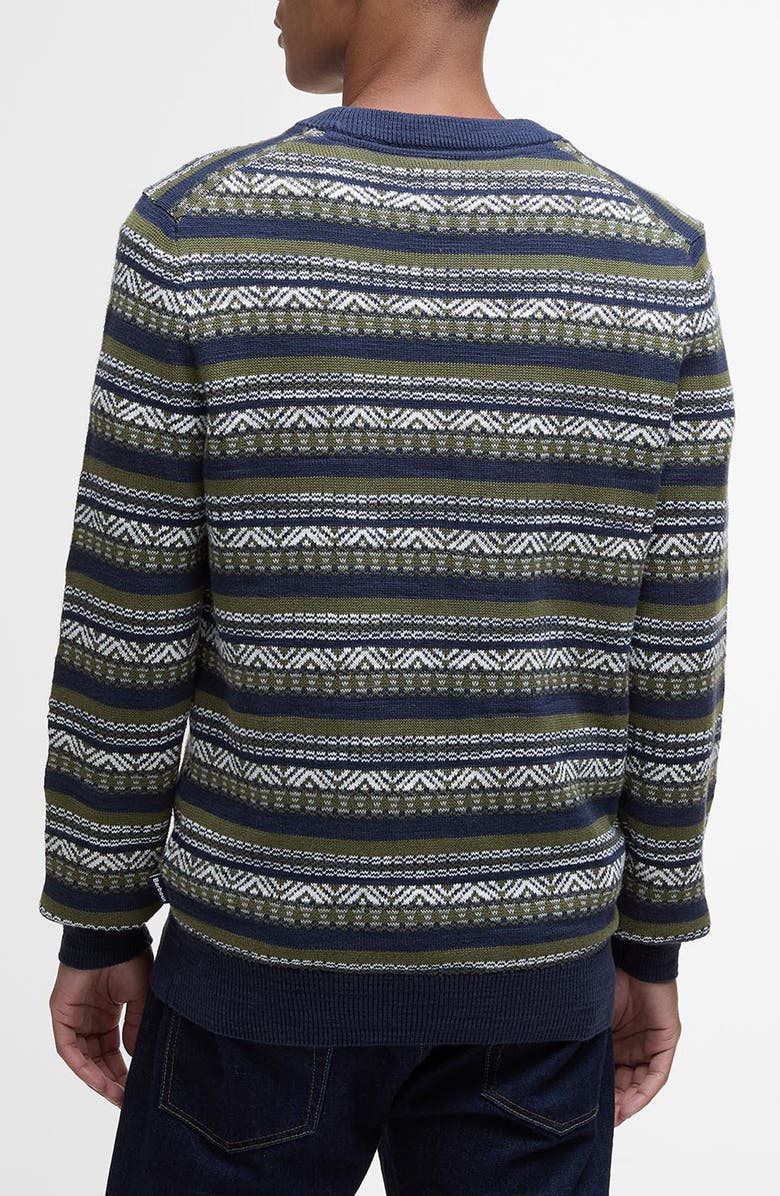 Barbour Topcliffe Fair Isle Sweater, Alternate, color, Navy