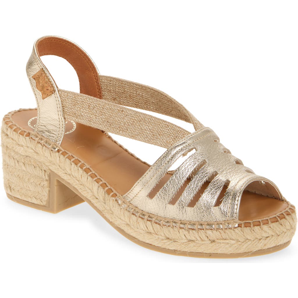Toni Pons Dima Espadrille Sandal In Platinum
